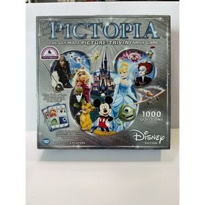 Disney Pictopia Wonder Forge Board Game Family Picture Trivia 1000 Questions